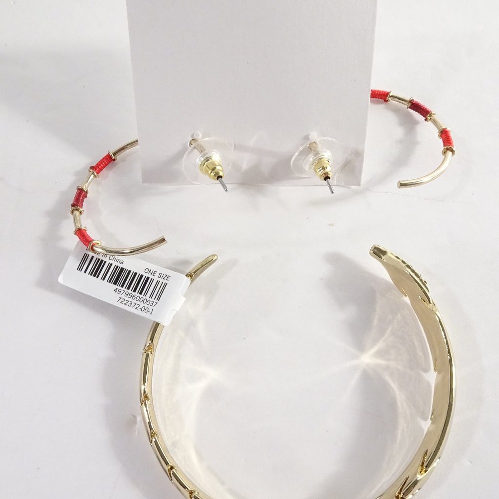 Ann Taylor Hoop Earrings Banana Republic Bracelet - Picture 8 of 8